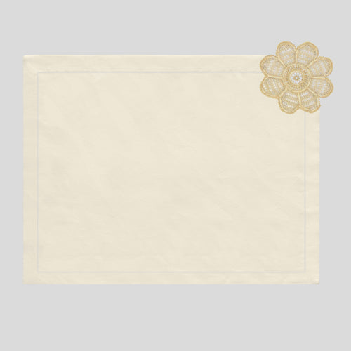 Napkin"LUMINARIA BIANCA"<br> (SET OF 2 NAPKINS)