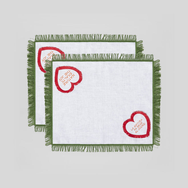 "QUADRIFOGLIO"breakfast placemat<br> (Set of 2 Placemats)